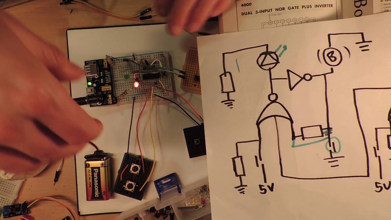 [3/3] HEF4000/CD4000 Fun Dual 3-Input NOR gate plus inverter
