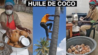 Comment est fabriquée l'HUILE de COCO artisanale ? (Au Mozambique, Afrique)