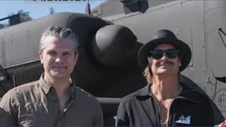 Hegseth and Kid Rock go for ride on Army Apache helicopter