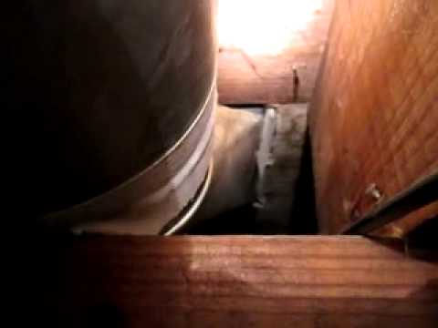 chicago-home-inspector-shows-us-asbestos-tape-on-ductwork-|-call-us-(847)-910-9515
