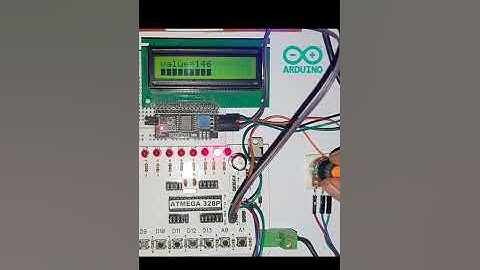 LiquidCristal LCD Bar Graph Arduino #diy #shorts #arduino #project