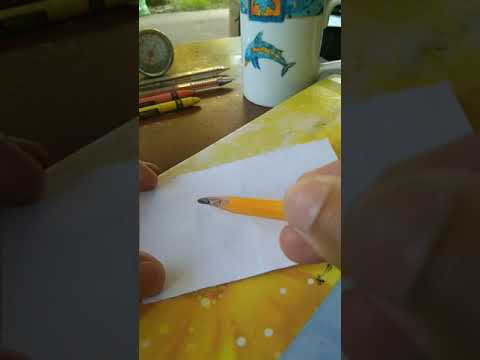 How to draw floating pencil 3D art tricks