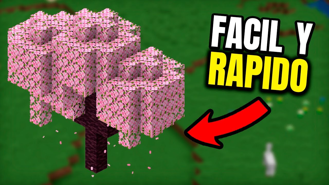 Como hacer un arbol de cerezo en minecraft