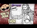 How to Draw THOR (Avengers: Endgame) | Narrated Easy Step-by-Step Tutorial