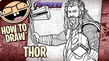 How to Draw THOR (Avengers: Endgame) | Narrated Easy Step-by-Step Tutorial