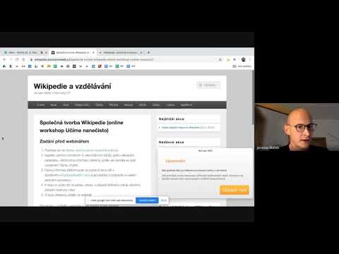 Učíme Nanečisto #26 Naše digitální stopa na Wikipedii - Jaroslav Mašek