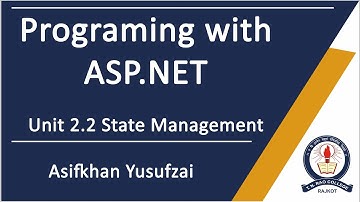 BCA Sem-5 Programming with ASP.NET - Unit 2.2 State Management