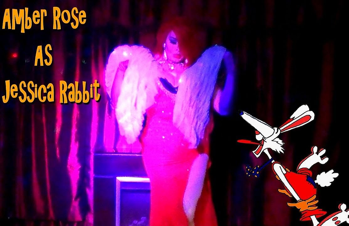Amber Rose Drag Queen as Jessica Rabbit (Who Framed Roger Rabbit ...