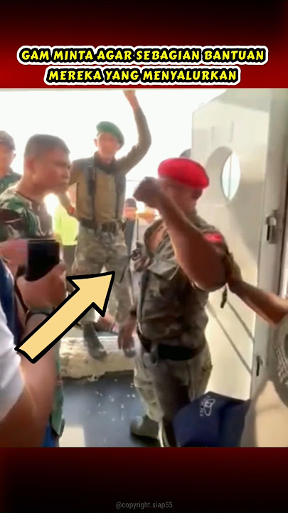 GAM ASKS FOR A QUOTE❗TNI REJECTS THE REQUEST #gamaceh #flood #aceh