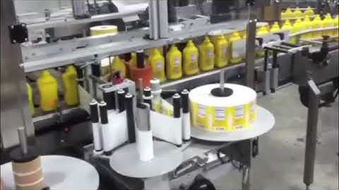 High Speed Non-stop / Zero Downtime Labeling System - Food Application "Mustard"