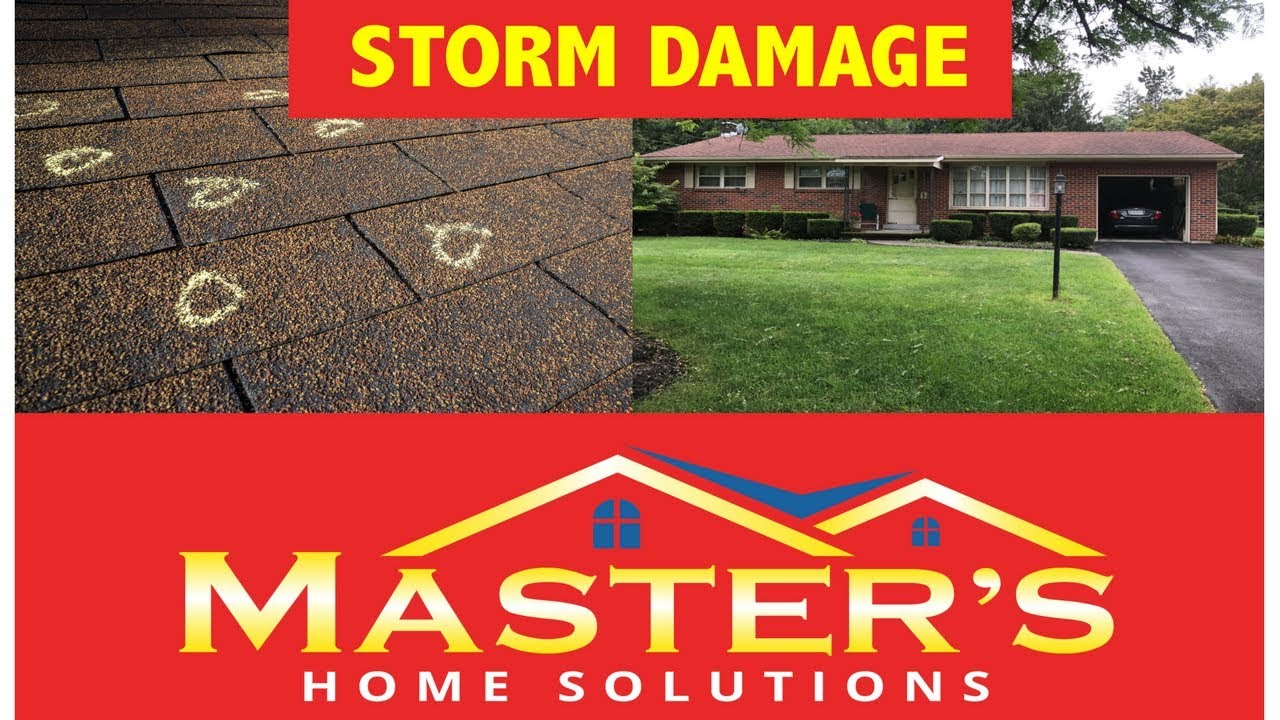 Hail Damage Bethlehem, PA Master's Home Solutions YouTube