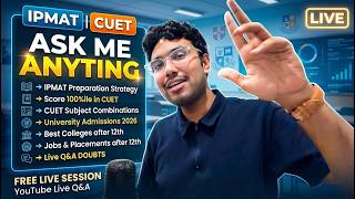 Ask Me Anything | Daily Live IPMAT, JIPMAT & CUET Q&A