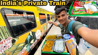 First Private Train of Indian Railways 🚂 || Trying Exclusive Food || New Delhi - Lucknow Tejas