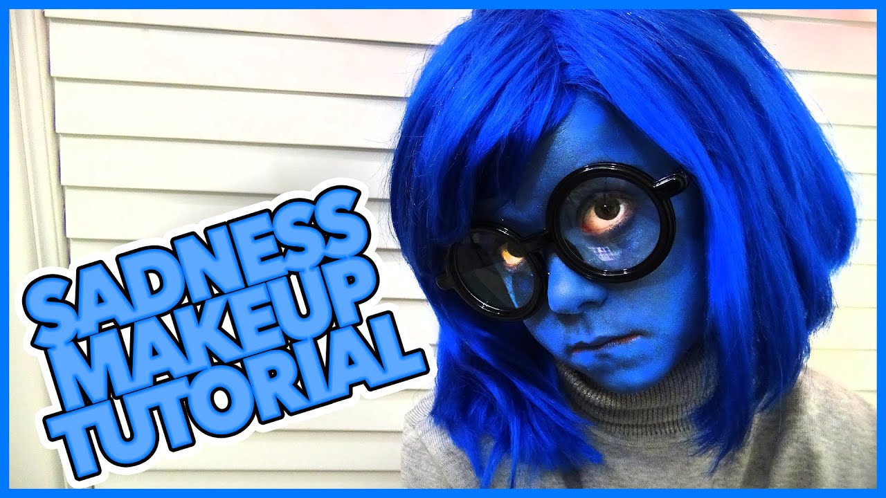 INSIDE OUT SADNESS MAKEUP TUTORIAL DISNEY PIXAR MAKEUP MONDAY