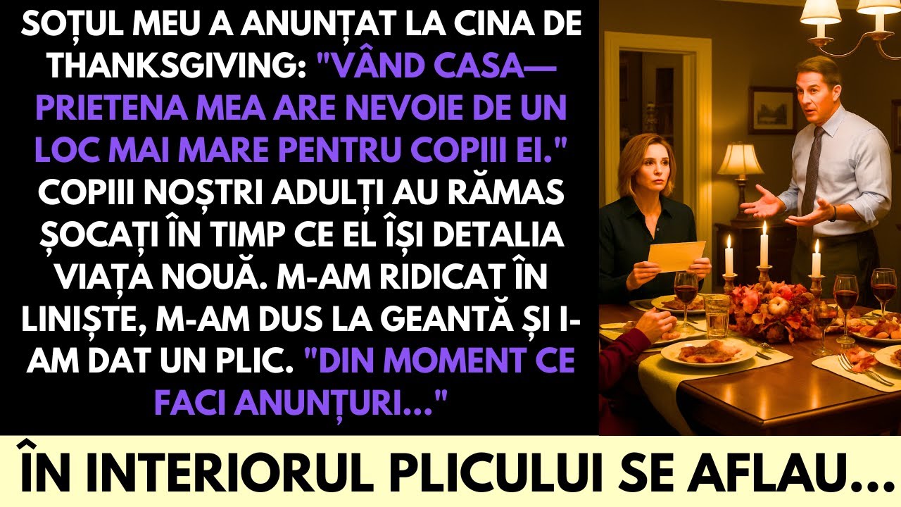 Soțul Meu a Anunțat Că Vinde Casa Noastră Pentru Iubita Lui — Nu Se Aștepta La Ce I-am Înmânat