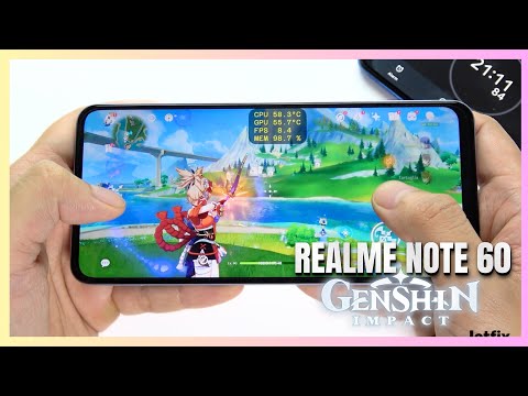 Realme Note 60 Genshin Impact Gaming test | Unisoc Tiger T612, 90Hz Display