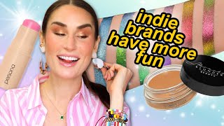 TRYING NEW INDIE MAKEUP: Monika Blunder, LH Cosmetics, Persona, Kaleidos & MORE!