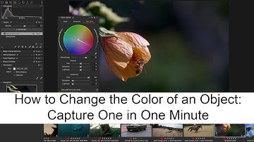 How to Change the Color of an Object: Capture One in One Minute