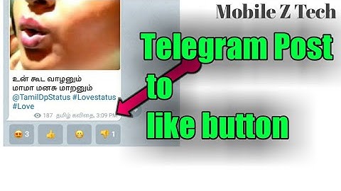 how to Telegram post to like button