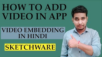 How to add video in app by sketchware from url FTR TEJAS YT