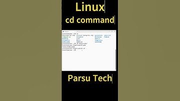 Linux cd command @parsutech #linuxsystem #linux_tutorial #linux #cd #unix #technology #parsutech