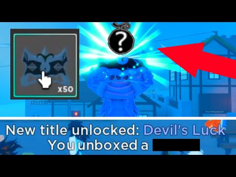 [GPO] WILL 50 RARE CHESTS GET ME DEVIL'S LUCK?