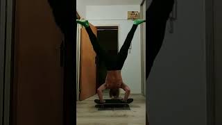 Just trying to practice handstand on the skateboard