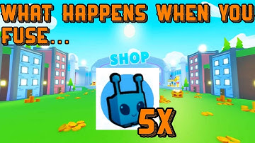WHAT HAPPENS WHEN YOU FUSE 5 RAINBOW GLEEBO THE ALIEN? -Pet Simulator X-