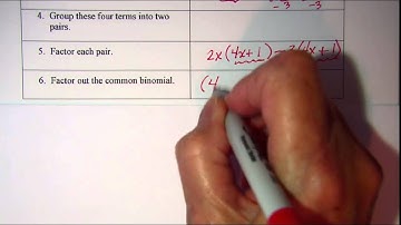 Factoring Trinomials by the Grouping Method