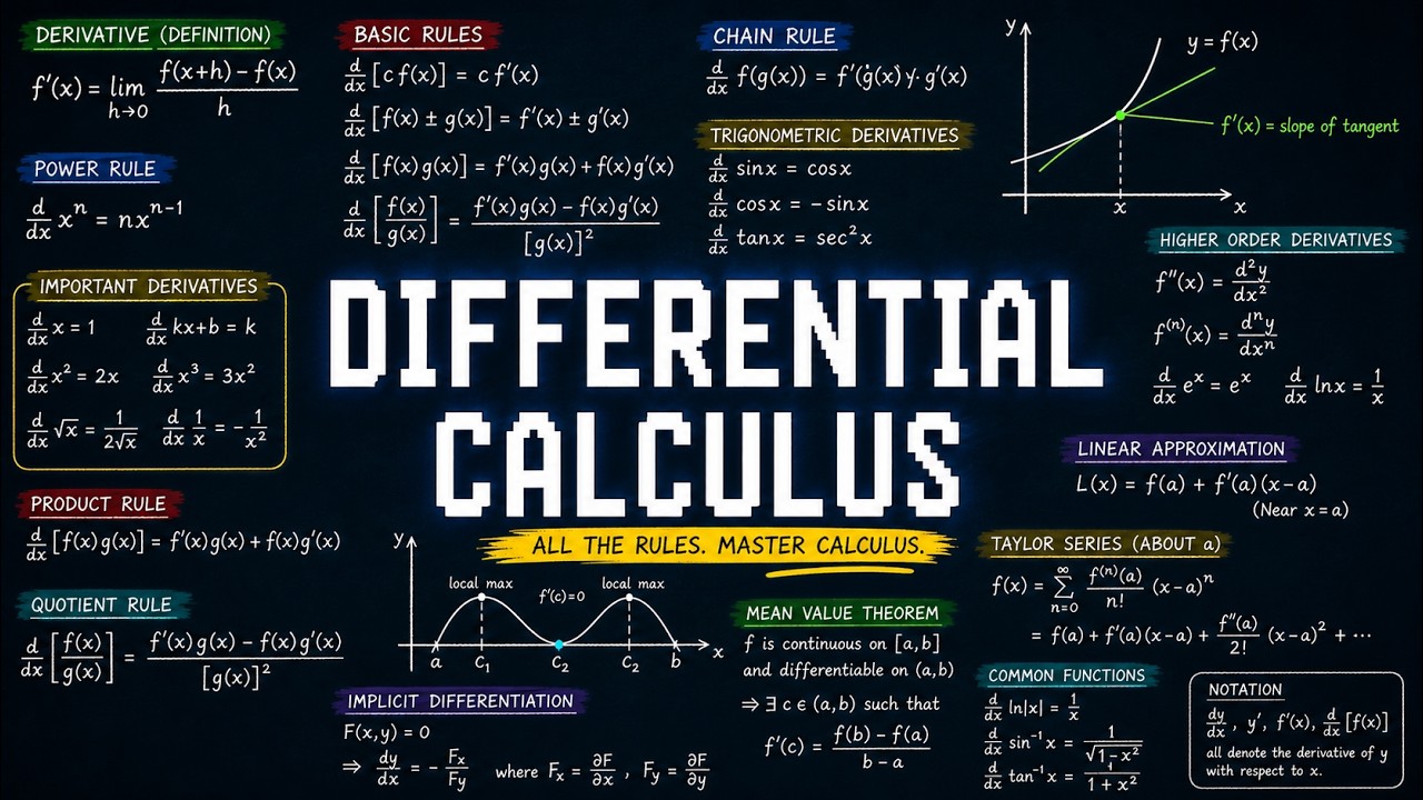 Differential Calculus Isn’t Hard It Was Explained Wrong - YouTube