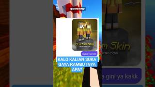 Kalo kalian suka gaya rambutnya apa? #minecraft #MinecraftIndonesia #senovshop