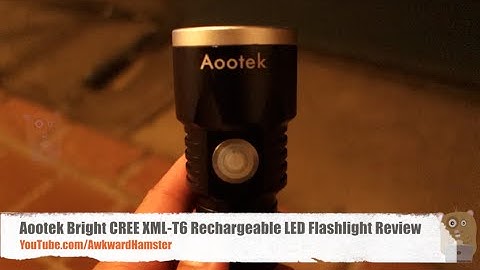 Aootek Bright CREE XML T6 Rechargeable LED Flashlight Review