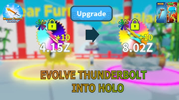 Spending 3499 Jades to Evolve My Thunderbolt in Weapon Fighting Simulator