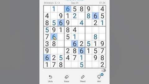 Sudoku Free Classic Puzzles Mobile | Daily Challenge September 4, 2022