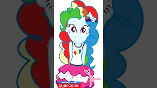 My Little Pony Equestria Girls color swap with each other 🌈 #mylittlepony #shorts #mlpart #mlp