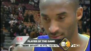 Kobe Bryant 2007-08 - 46 points vs Toronto Raptors (February 2, 2008) - The day Pau traded to Lakers