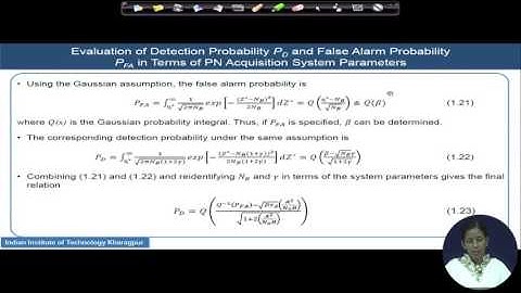 Lecture 33: Performance Analysis of PN Code Acquisition System - Part II