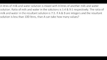 Mixtures & Alligation 018: Arithmetic | Solved by Kushal Bohra