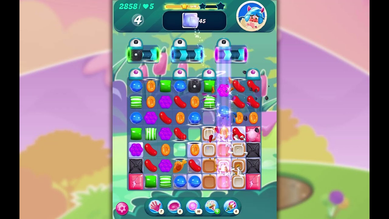 Candy Crush Saga Level 2858 - YouTube