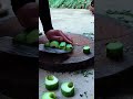 Cut taro for food processing #shorts