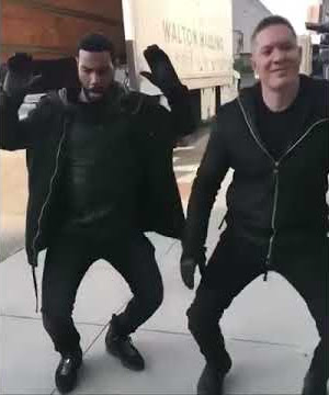 Jamie St Patrick (Ghost) & Tommy Egan busting some dance moves 😆😁
