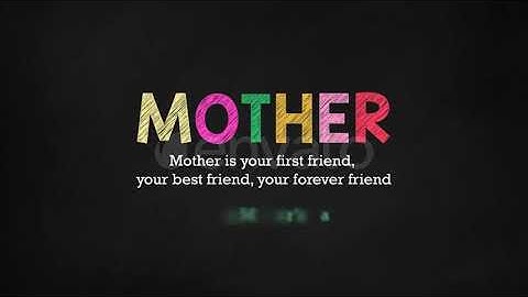 Mothers Day Text Opener for After Effects 2023