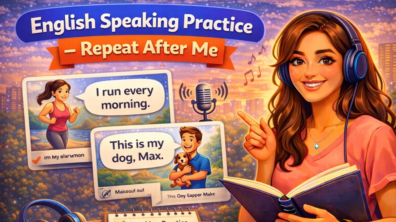 English Speaking Practice – Repeat After Me | Improve English Speaking & Confidence | Beginners A2