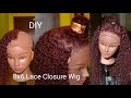HOW-TO: DIY 8x6 Lace Closure Wig With Kinky Curly Human Hair Bundles |