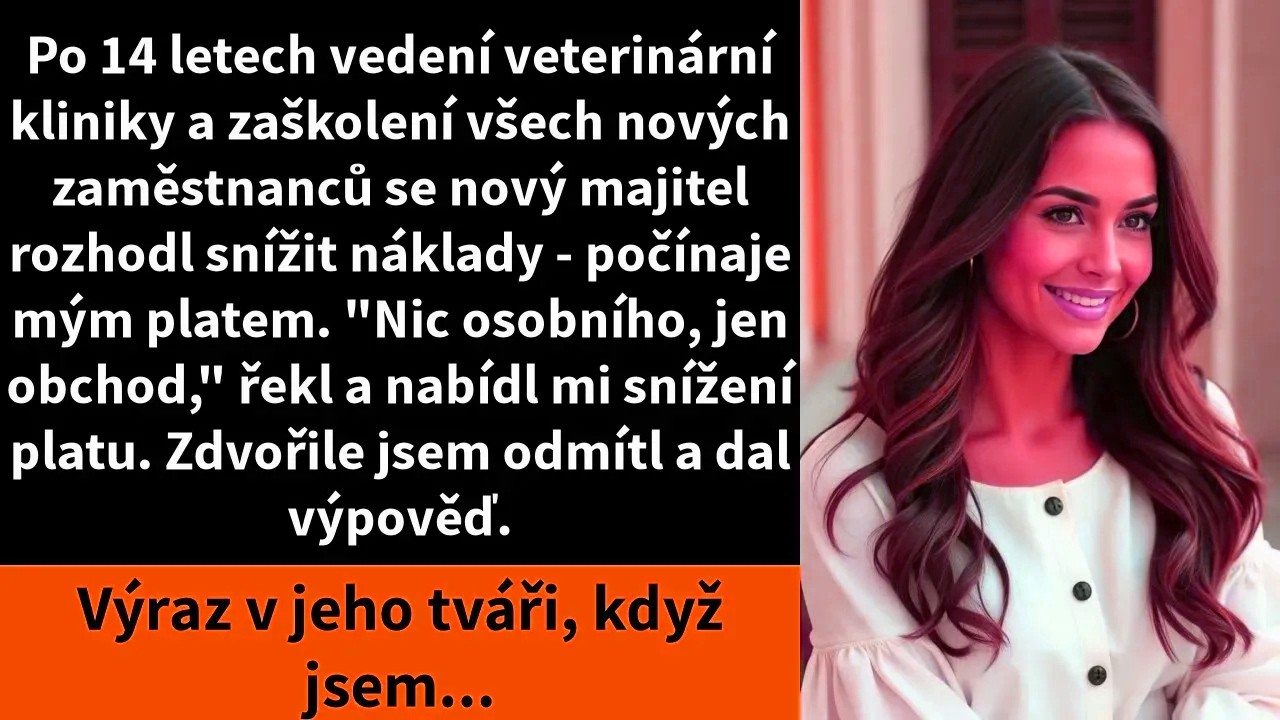 Seděla jsem naproti Brianovi, když mi s úsměvem oznámil, že mých čtrnáct let veterinární praxe má hodnotu šedesáti procent mého platu. „Nic osobního, doktorko. Jen obchod.“ Čtrnáct let jsem...