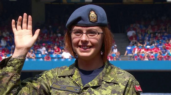 DET@TOR: Blue Jays honour Corporal Angela Gore