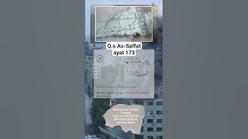 Thumbnail of Potongan Surat As-Saffat ayat 173 saat perang antara Israel dan Hammas #shorts #religion #palestine