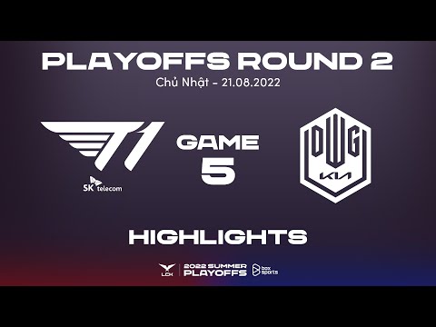 Highlights T1 vs DK - Ván 5 | Bán Kết 2 | LCK Mùa Hè 2022