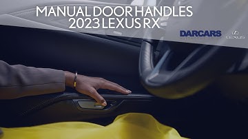 How to Use Emergency Door Handles on the 2023 Lexus RX