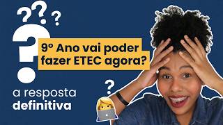 Será que você pode fazer a prova da ETEC do meio do ano #vestibulinhoetec